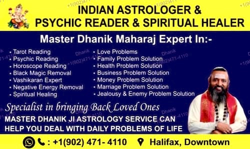 Indian Pyschic Astrologer & Spiritual Healer  in Halifax 