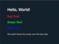 text