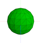an angled view of a sphere