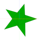 top down view of star