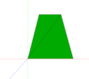 top down view of trapezoid