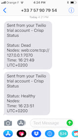 Vigil alerts on iPhone (Twilio SMS)