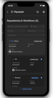 Pipedash iOS Screenshot