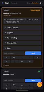 Web Remote - AskUserQuestion
