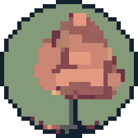 a picture of a Red Maple in the style of a pixel art