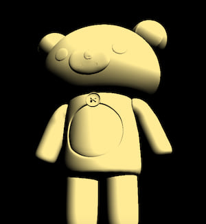 Rendered image of cute Rilakkuma