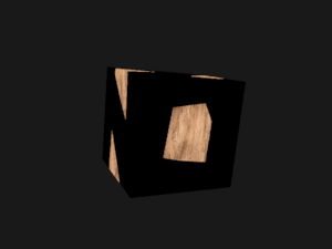A rotating cube showcasing offscreen rendering.