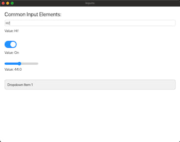 The inputs example.