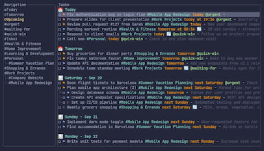 Terminalist Main Interface