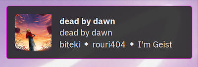 Screenshot of mpris-notifier being displayed with mako