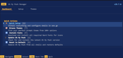 OMP Manager screenshot