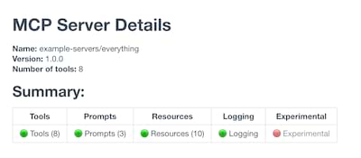 MCP Discovery HTML Inline Template