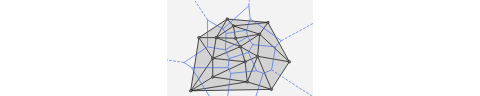 A Delaunay triangulation and the dual Voronoi Graph