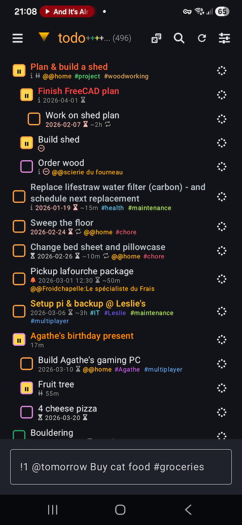 Cfait Android Screenshot