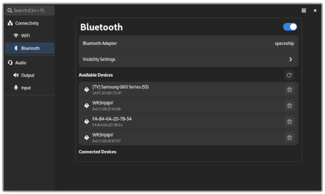 Bluetooth Screenshot of ReSet