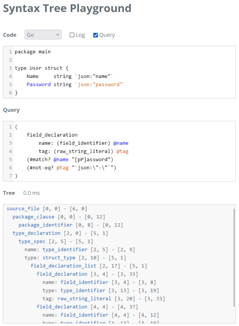 tree-sitter playground go example