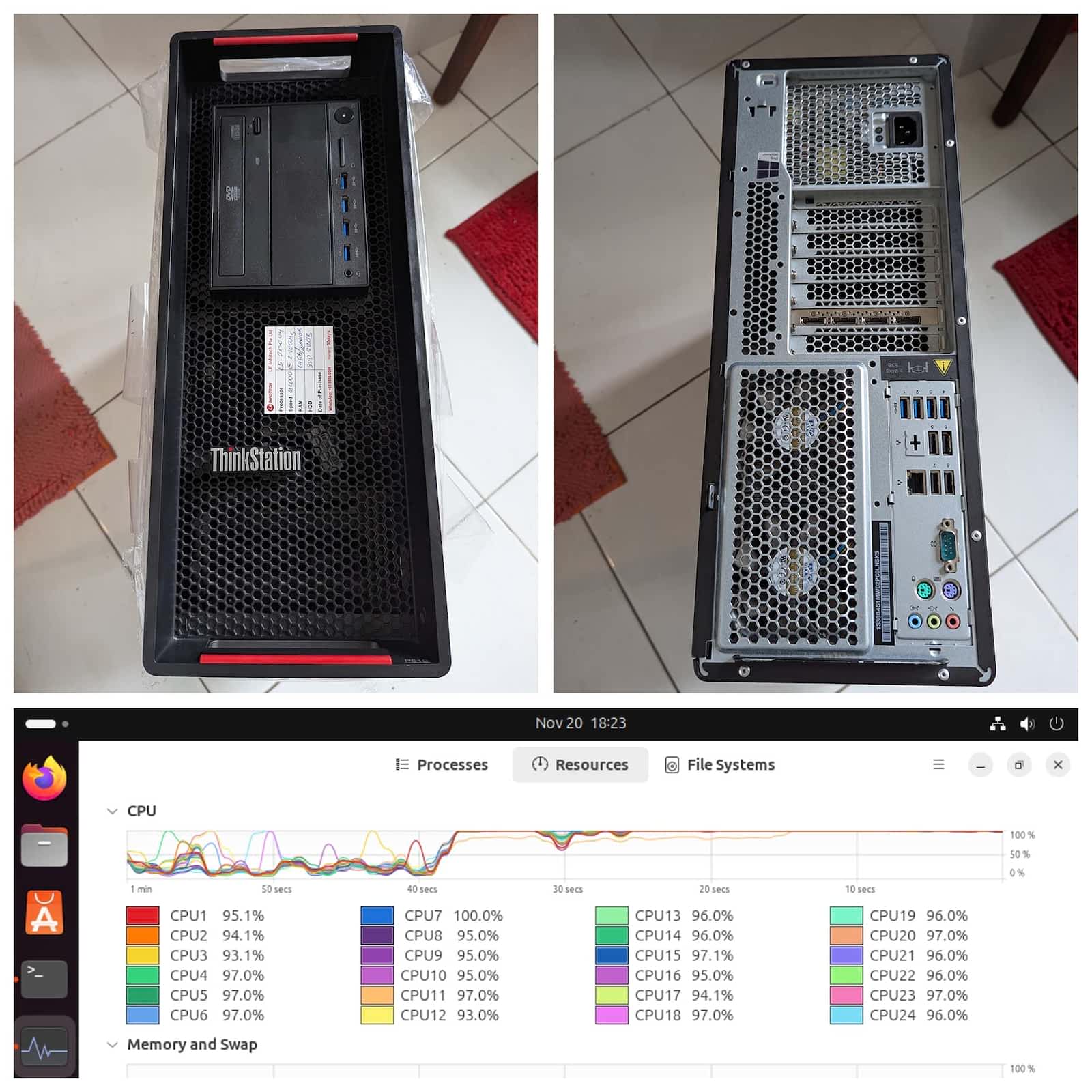 Daily Test + Rewind is hosted on this hefty Ubuntu Xeon Workstation