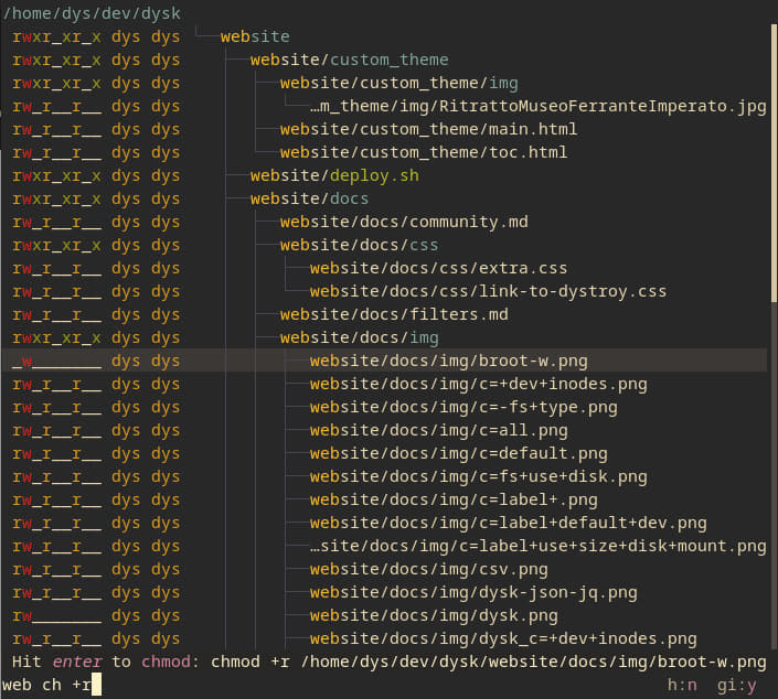 chmod