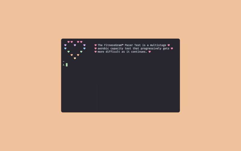 lovesay output in different colorschemes