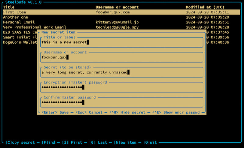 SteelSafe screenshot