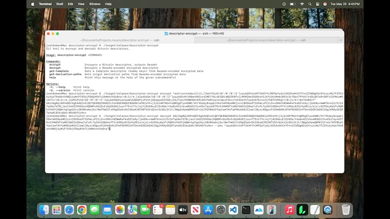 descriptor-encrypt Demo