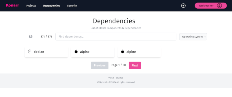 dependencies-view