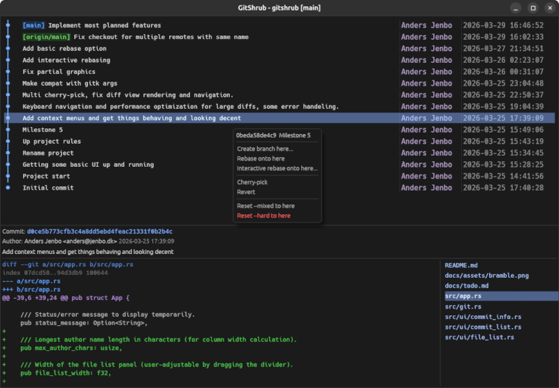 GitShrub screenshot