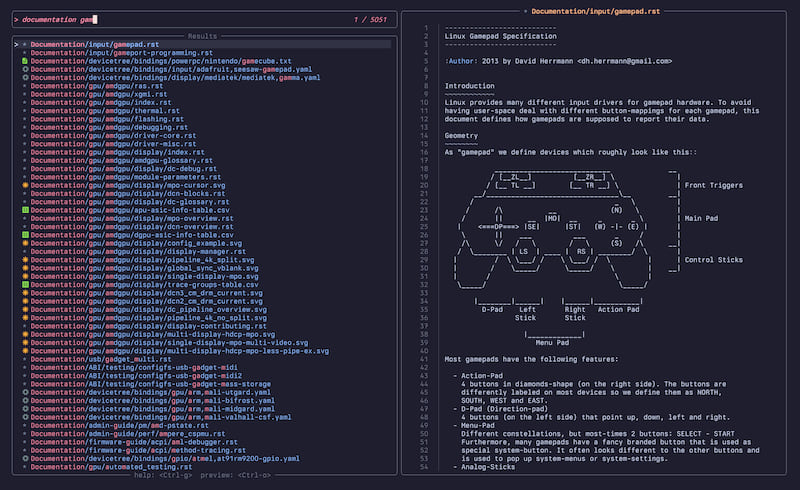 tv on the linux codebase