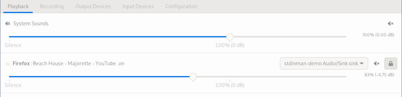 changing the output of a program to the new sink