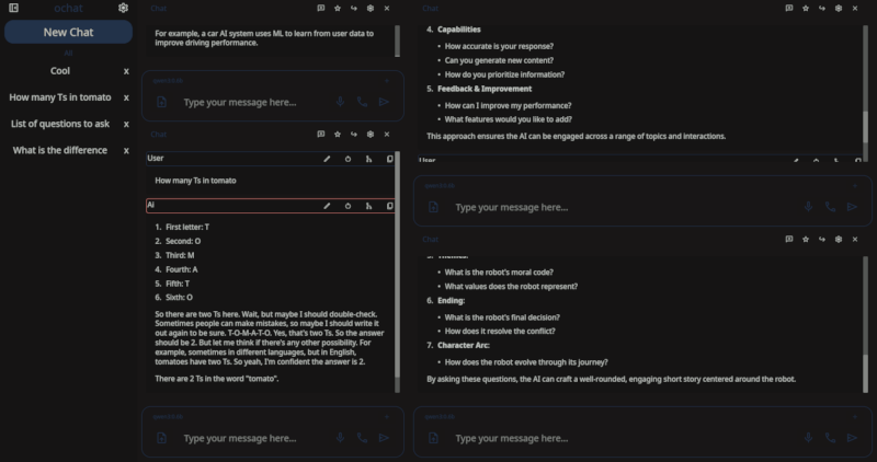 Ochat's code handling.