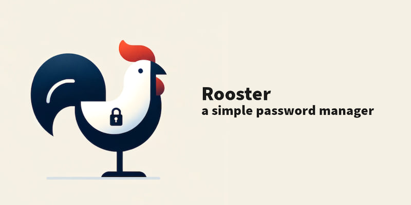 Rooster logo and headline