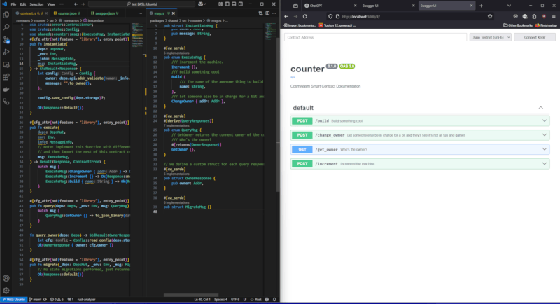 Swaggy automatically generates documentation from your contract's code