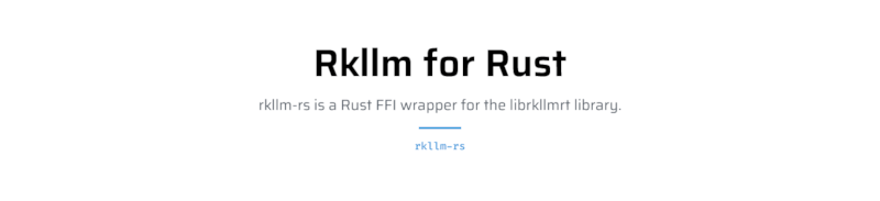 Logo for Rkllm for Rust