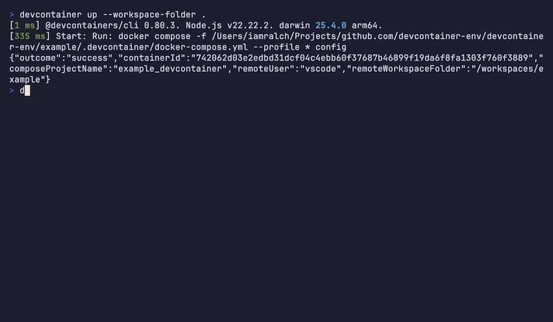 devcontainer-env — Rust application // Lib.rs