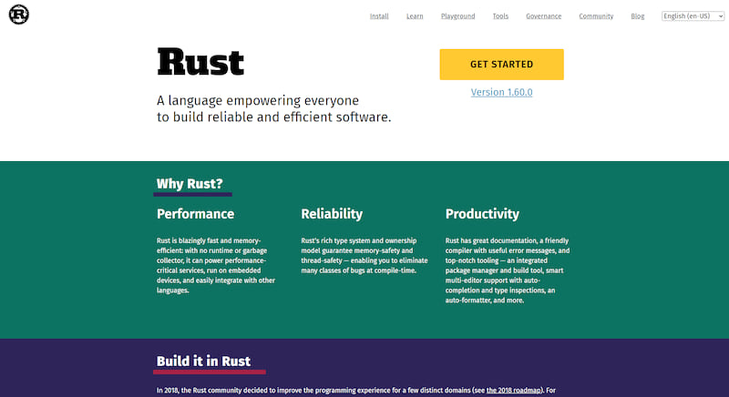 Rust Website