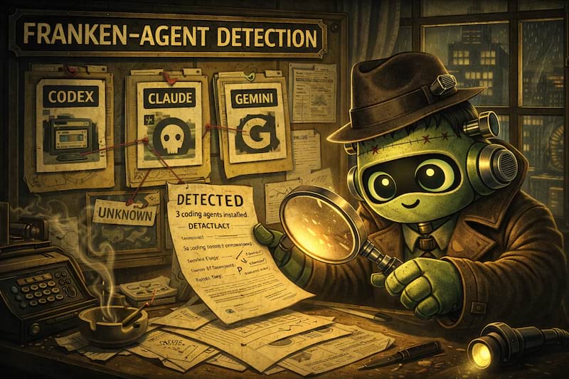 franken-agent-detection - local deterministic coding-agent installation detection
