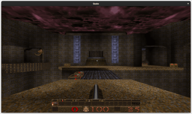 Preview of running server