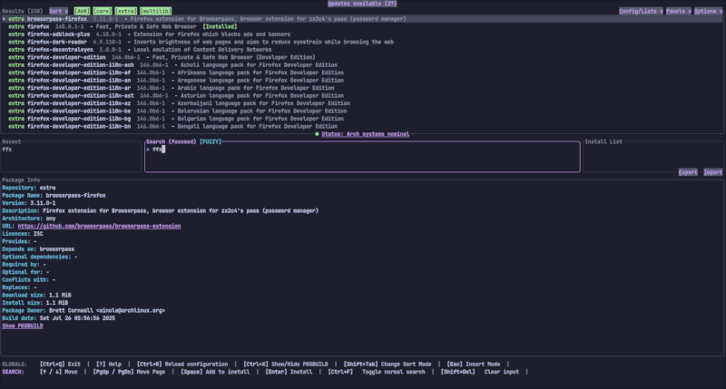 Main app view (v0.5.2)