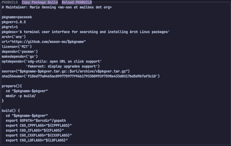 PKGBUILD preview (v0.4.1)