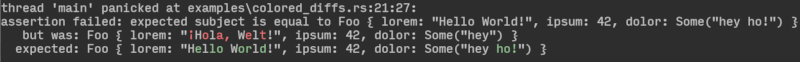 colored diffs in terminal
