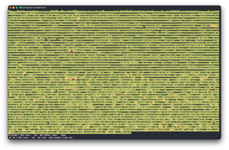 prettyping terminal screenshot