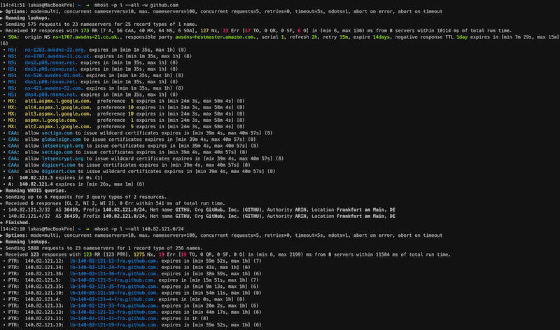 Discover AS of github.com.