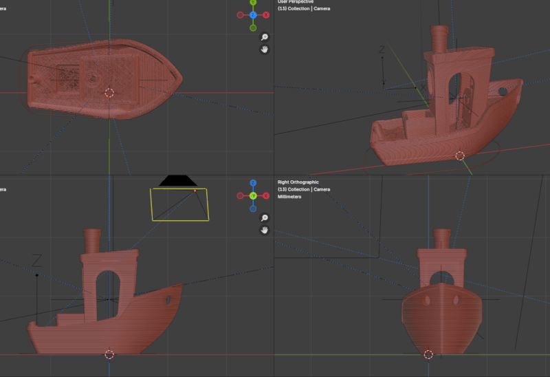 Benchy in Blender