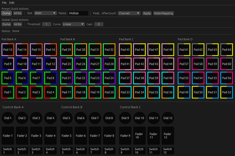 MidiLab Editor Screenshot