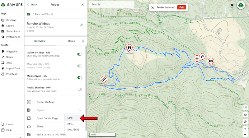 Example hike