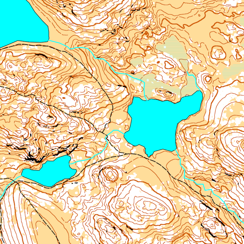A generated orienteering map