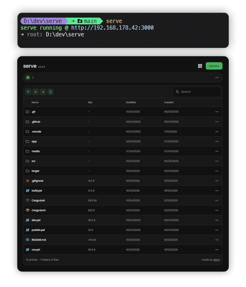 serve ui example