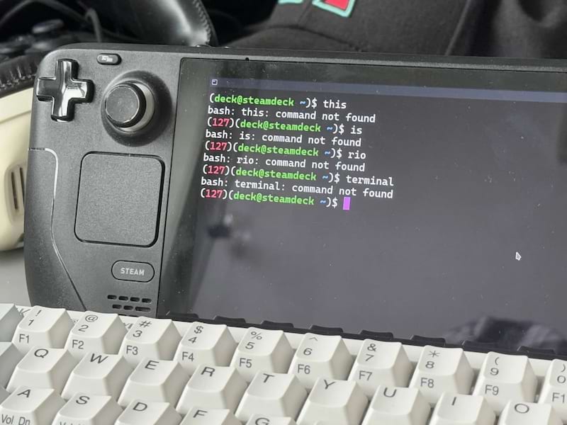 Demo of Rio running on a Steam Deck