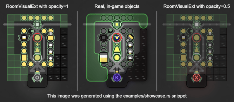 Screenshot of showcase of RoomVisualExt in-game