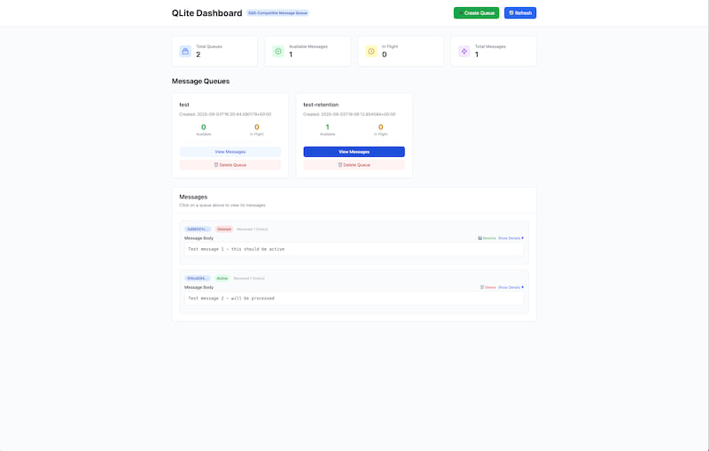 QLite Dashboard